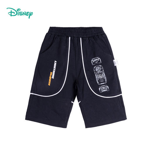 迪士尼童装男童七分裤夏季清爽潮酷闪电麦昆中大童宝宝纯棉短裤 商品图4