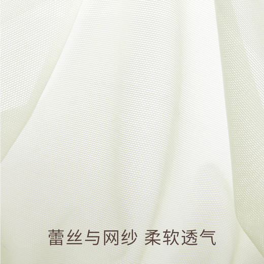 奶糖派无痕蕾丝网纱薄雾杯配套内裤舒适透气速干三角裤女短裤夏季 商品图4