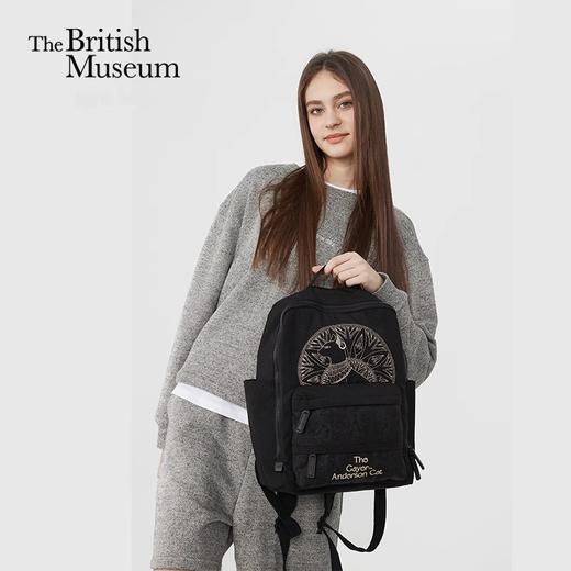 大英博物馆盖亚·安德森猫系列 刺绣大容量休闲双肩包 商品图0