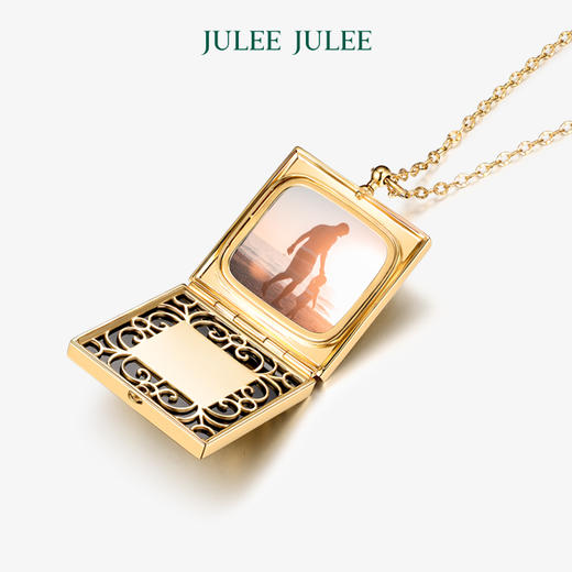 【憧憬】相片盒JULEE JULEE茱俪珠宝 18K黄金钻石相片盒吊坠 商品图2