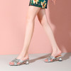 优雅百搭，蝴蝶结优雅磨砂中跟凉拖YSML-A089-215 商品缩略图1