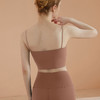 莱卡简约吊带运动内衣女欧美外穿细肩带美背心带胸垫健身瑜伽文胸 商品缩略图1