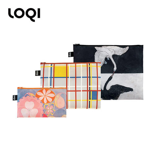 德国LOQI 博物馆系列 希尔马·阿夫克林特 童年 万用环保袋 HK.CH ZP.KL.MO BB.HK.CH  再生环保材料 单肩可折叠 旅行大容量 防泼水 超轻50g可承重40斤 商品图11