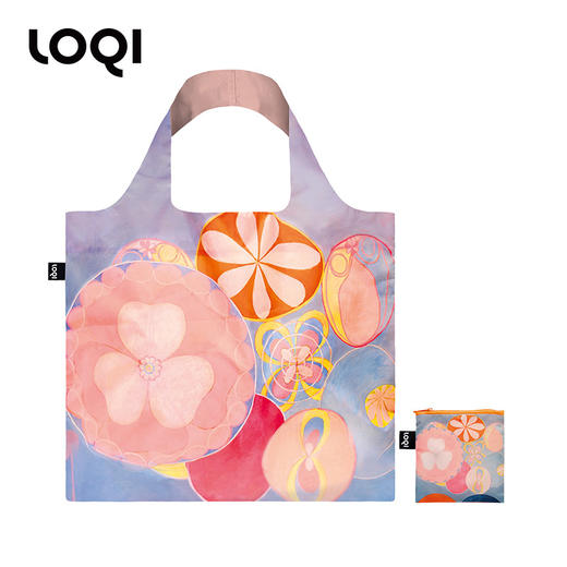 德国LOQI 博物馆系列 希尔马·阿夫克林特 童年 万用环保袋 HK.CH ZP.KL.MO BB.HK.CH  再生环保材料 单肩可折叠 旅行大容量 防泼水 超轻50g可承重40斤 商品图1