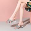 优雅百搭，蝴蝶结优雅磨砂中跟凉拖YSML-A089-215 商品缩略图2