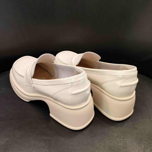 LFGJ 15401超轻真皮厚底英伦乐福鞋百搭小皮鞋一脚蹬单鞋 商品图9