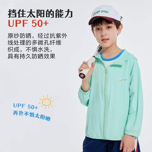 【三妈优选】龙之涵 亲子款提花呼吸孔防晒衣 透气不憋闷 UPF50+ 吸湿排汗 婴幼儿A类标准 商品图3