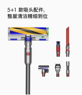 戴森（DYSON）V12 Detect Slim Fluffy轻量手持吸尘器大吸力 2022新款 蓝镍色