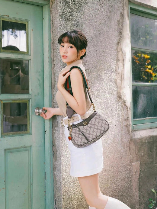 原厂皮草莓麻将包 商品图13