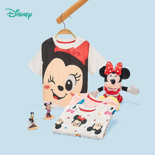 【唐老鸭90周年】迪士尼卡通T恤夏季婴幼儿童装轻薄透气女童T恤 商品图0