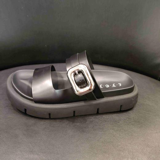 LFGJ 6159金属皮带扣英伦凉拖女厚底休闲拖鞋外穿 商品图1