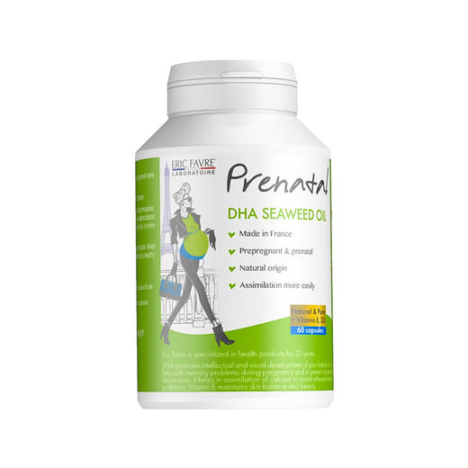 艾瑞可孕期营养孕妇海宝宝藻油DHA胶囊60粒 商品图0