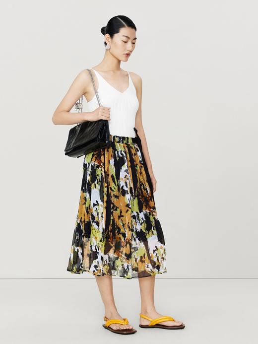 玛丝菲尔白色V领吊带背心A1DE2805M 商品图1