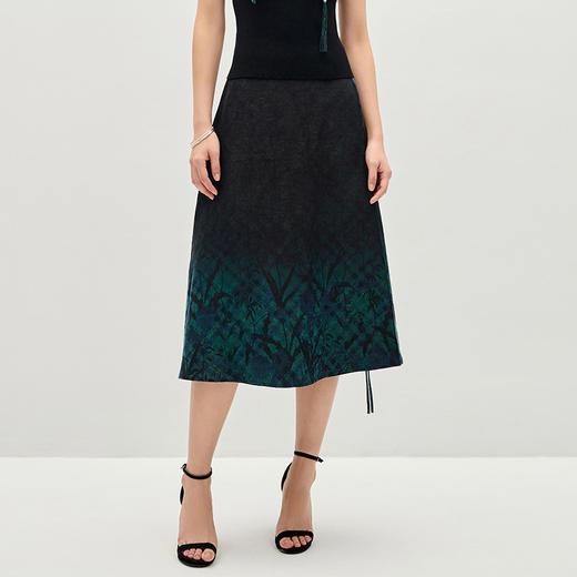 TANGY Collection/天意精品莨绸吊染半裙 商品图1