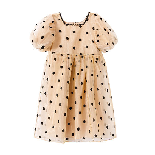 littletime女童连衣裙夏超仙网纱公主裙2023新款韩版洋气蓬蓬纱裙 商品图3