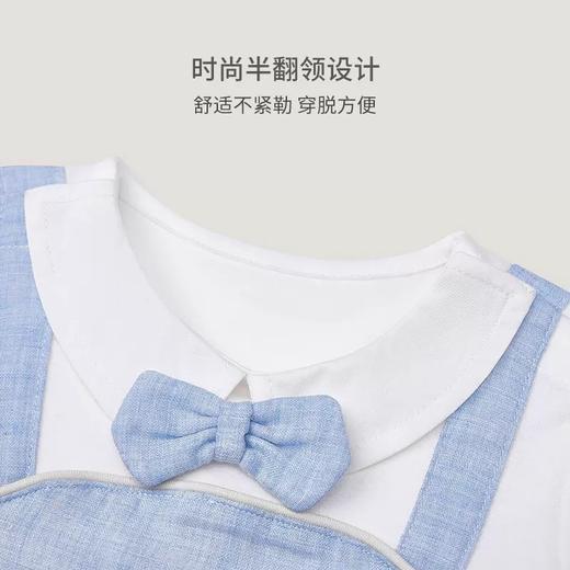 英氏-童衣类（夏）G3英梭短蛤浅牛仔蓝66CM 商品图3