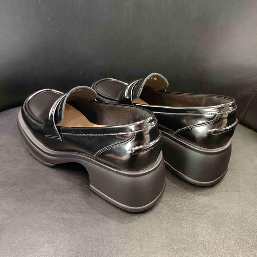 LFGJ 15401超轻真皮厚底英伦乐福鞋百搭小皮鞋一脚蹬单鞋 商品图2