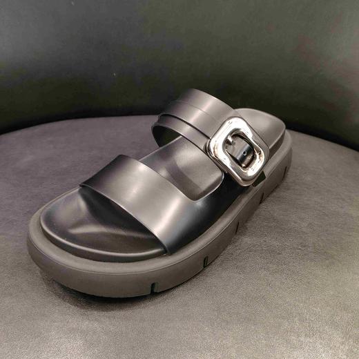 LFGJ 6159金属皮带扣英伦凉拖女厚底休闲拖鞋外穿 商品图0