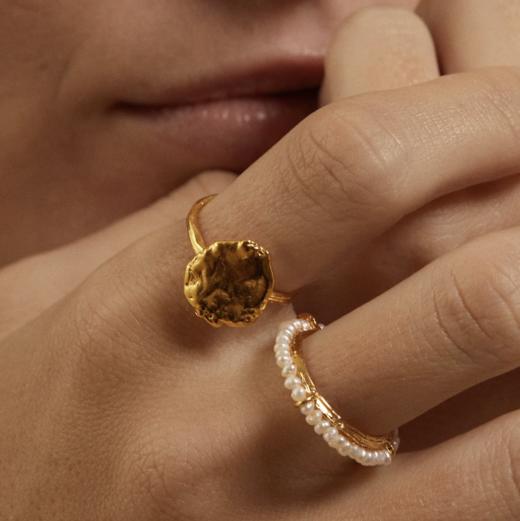 北京仓｜Elise Tsikis-Galasa-珍珠 戒指［法国设计师］ 商品图1