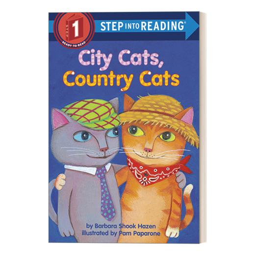 英文原版 Step into Reading 1 - City Cats Country Cats 城市的猫与乡村的猫 英文版 进口英语原版书籍 商品图1
