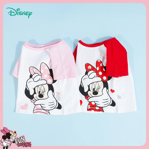 迪士尼童装女童纯棉短袖T恤夏季新品可爱米妮洋气中小童卡通印花T 商品图2
