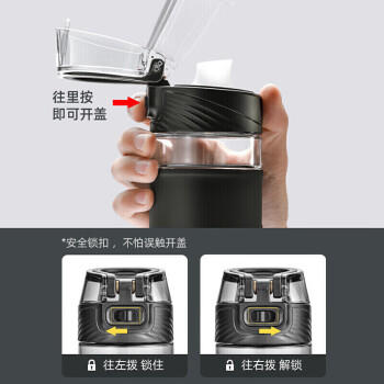 Vanow水杯运动水杯Tritan材质户外便携塑料杯子 男女士学生大容量茶杯 商品图3