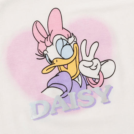 迪士尼童装女童短袖t恤九分裤套装夏季中小童天丝莫代尔两件套232T1489 商品图5