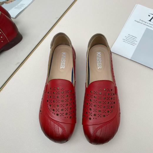 凯撒头层牛皮妈妈鞋 商品图12