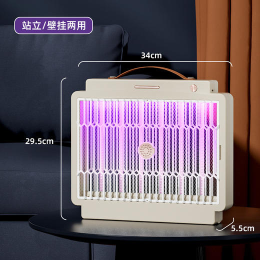 三合一可折叠灭蚊拍 USB充电式灭蚊灯电蚊拍 商品图5