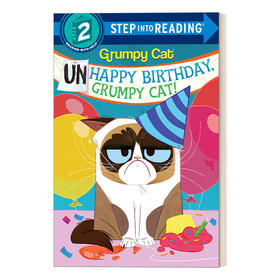 英文原版 Step into Reading 2 - Unhappy Birthday  Grumpy Cat!  生日不快乐 不爽猫! 英文版 进口英语原版书籍