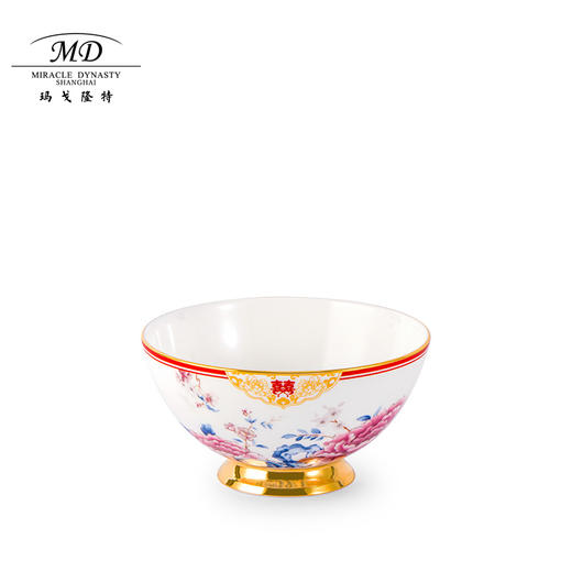 【6F】玛戈隆特盛世牡丹百年好合婚庆高颜值高档轻奢餐具组合套装礼盒装 商品图2