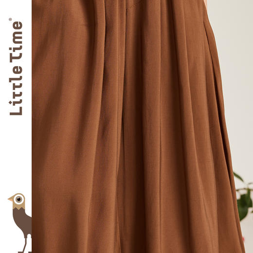 littletime女童褶皱纹理t恤短袖2023夏季新款韩版中大童儿童上衣 商品图2