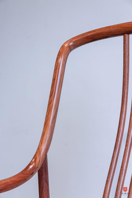 红桥红  家具严选  缅甸花梨(大果紫檀）  【S背高梳背椅 三件套】 商品图5