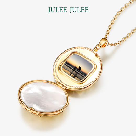 【东·西】JULEE JULEE茱俪珠宝  18K黄金祖母绿钻石相片盒/吊坠 商品图3