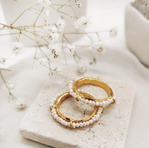 北京仓｜Elise Tsikis-Galasa-珍珠 戒指［法国设计师］ 商品图0