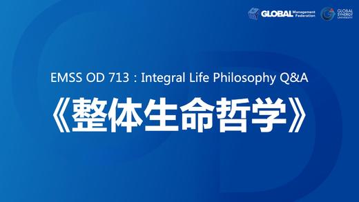 EMSS OD 713：Integral Life Philosophy Q&A 商品图0