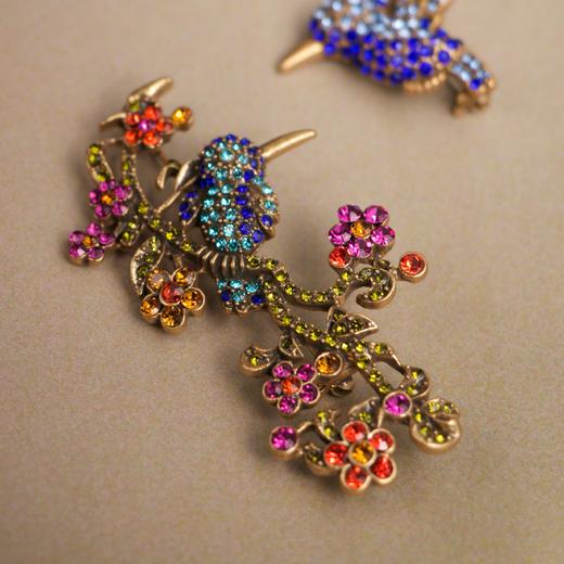 甄选·中古风 【一大一小，两枚一组】He*di Daus重工中古风 手工镶嵌胸针 商品图3