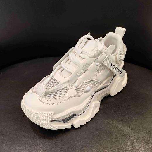 LFGJ10107设计师高级感拼色厚底增高老爹鞋 商品图6