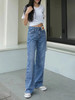 女直筒牛仔裤95557 商品缩略图2