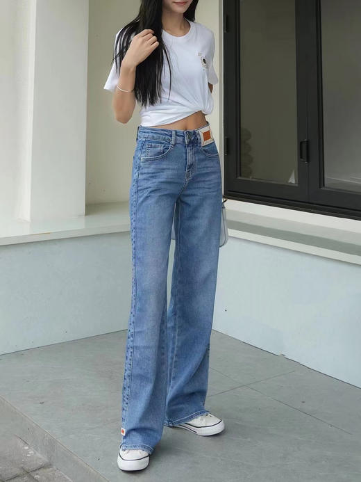 女直筒牛仔裤95557 商品图2