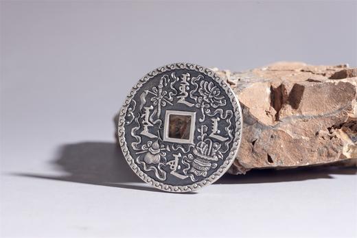 矩德泉坊 纯银手作    和风甘雨暗八仙（4.2厘米版）581 商品图4