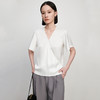 IN AND ON21273夏新款法式丝质V领飞袖上衣女气质简约纯色短袖衬衫 商品缩略图7