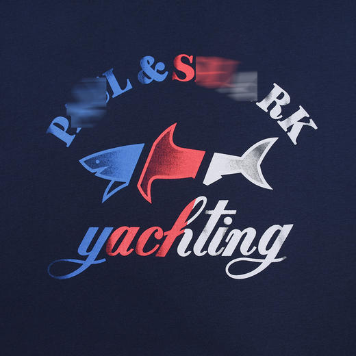 鲨鱼 三色鲨鱼纯棉 圆领短袖T恤 PSS132 商品图6