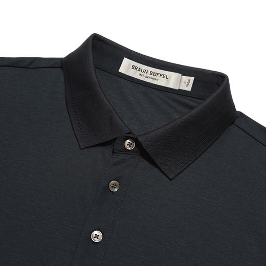 布兰施轻奢简约时尚男士POLO衫 商品图3