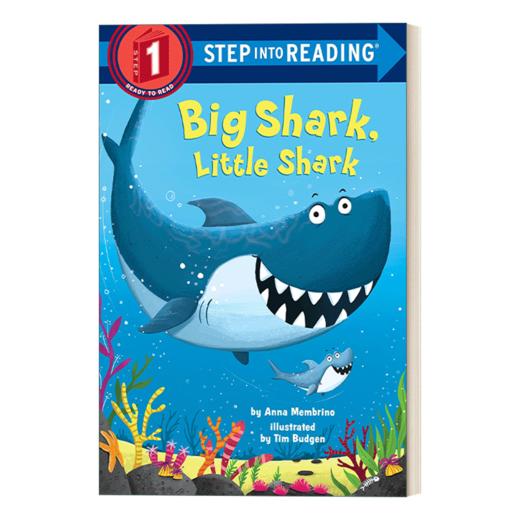 英文原版 Step into Reading 1 - Big Shark  Little Shark 大鲨鱼 小鲨鱼 英文版 进口英语原版书籍 商品图1
