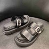 LFGJ 6159金属皮带扣英伦凉拖女厚底休闲拖鞋外穿 商品缩略图5