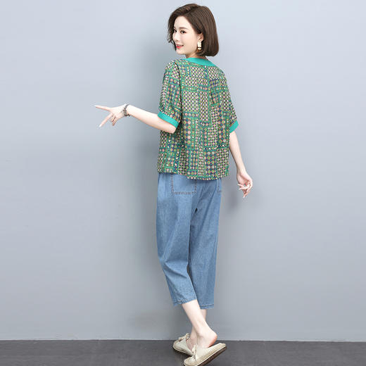 时尚印花，气质休闲两件套HR-YLDS8839 商品图7