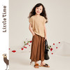 littletime女童褶皱纹理t恤短袖2023夏季新款韩版中大童儿童上衣 商品缩略图0