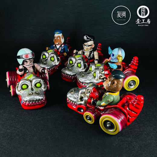 现货 壹工坊 鳄鱼红车 搪胶 商品图3