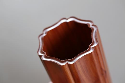 SDCC0074-1°非洲酸枝葵口笔筒 商品图2